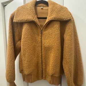 Uniqlo Tan Fleece Jacket